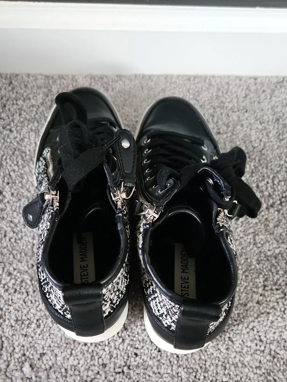 Steve Madden Cornell Hidden Wedge High Top Sneaker